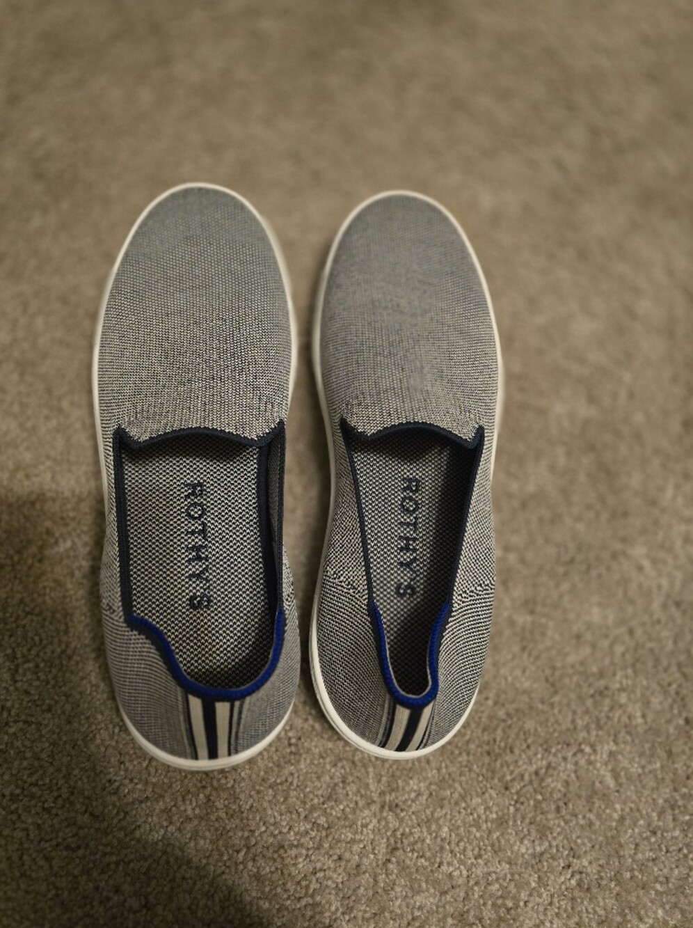 Rothys Women's The Original Knit Slip Ons in "Anchor"